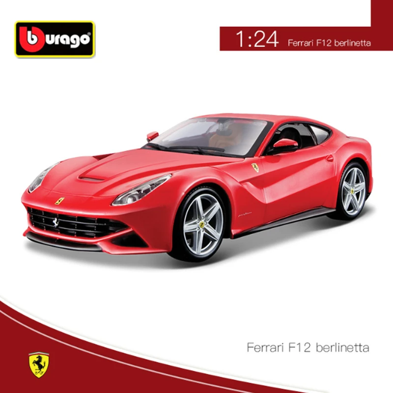 Bburago 1:24 Ferrari F12 Berlinetta Alloy Sports Car Model Diecast Metal Race Car Vehicles Model Simulation Collection Kids Gift