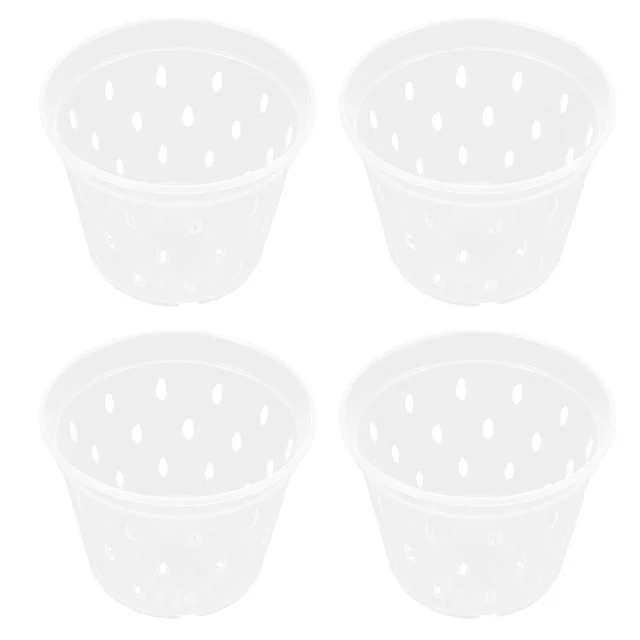 4Db Orchidea Termesztő Edények Virág Edény Afrikai Ibolya Ültetvényes - Image 4