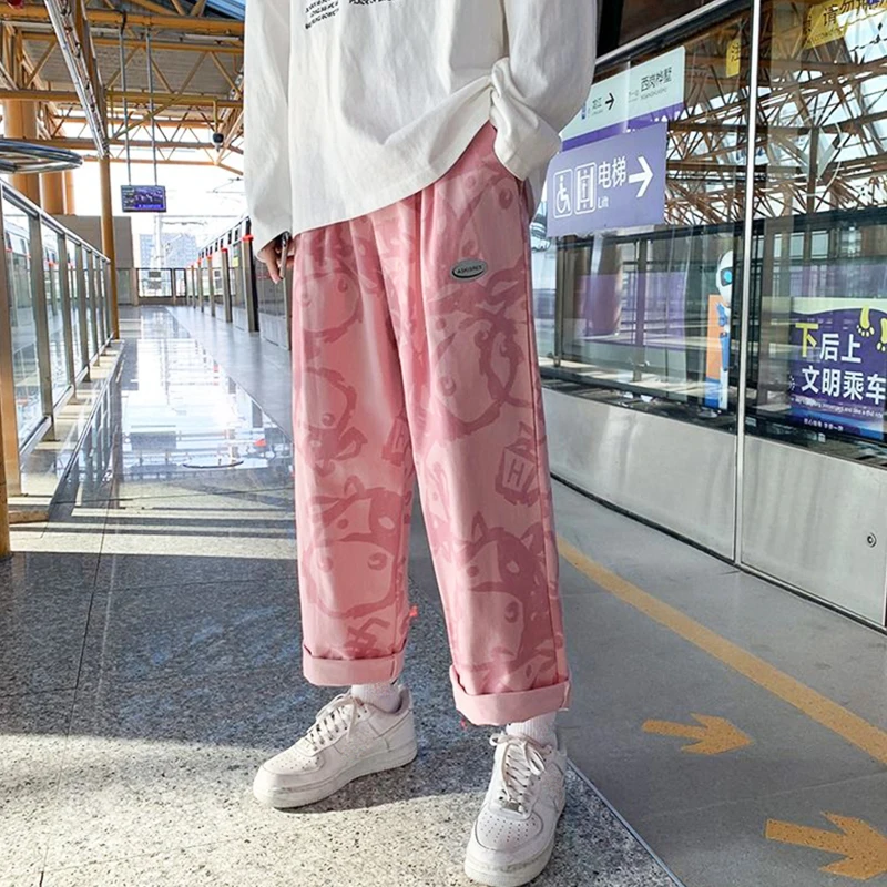 

Y2K Clothes Streetwear Apparel Wide Leg Pants Women Fashion Loose Summer Thin Harajuku Straight Leg Trousers Korean Style