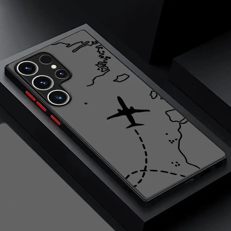 Topographic Line Airplane Design Phone Cover Case