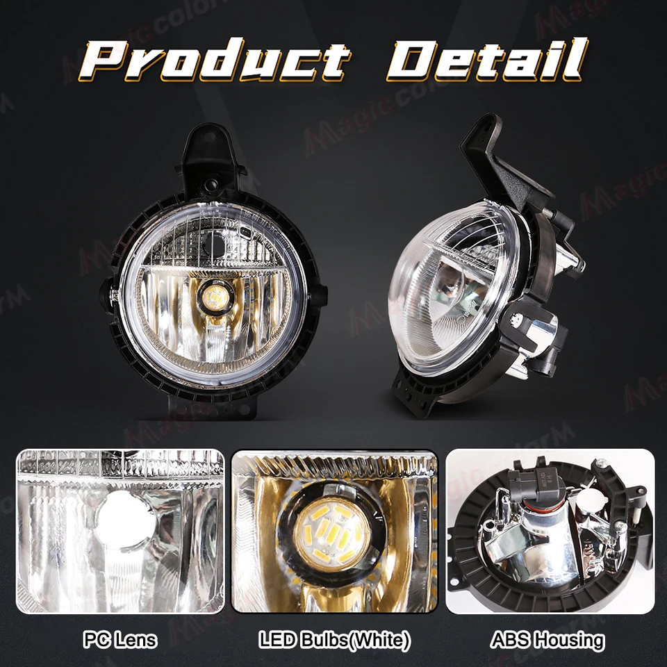 2X Voorbumper Mistlamp Rijden Lampen Cover Voor- R55 R56 R57 R58 R59 2006-24 63172751295