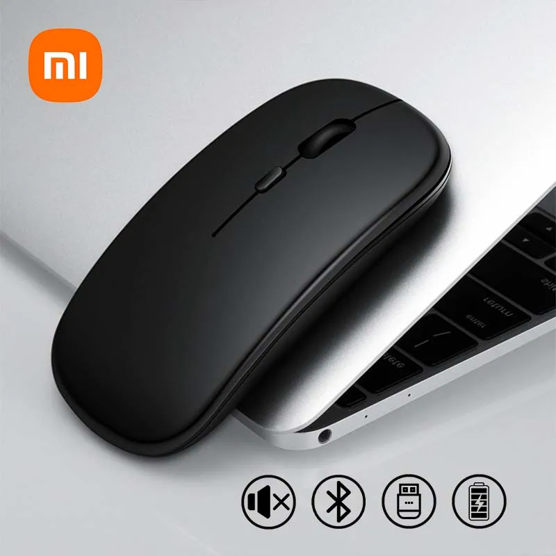 XIAOMI Bluetooth Mouse wireless bluetooth mouse Wireless Mute Ergonomic Portable Mini Office Mouse Durable Keyboard Color Selectable For Multiple Devices