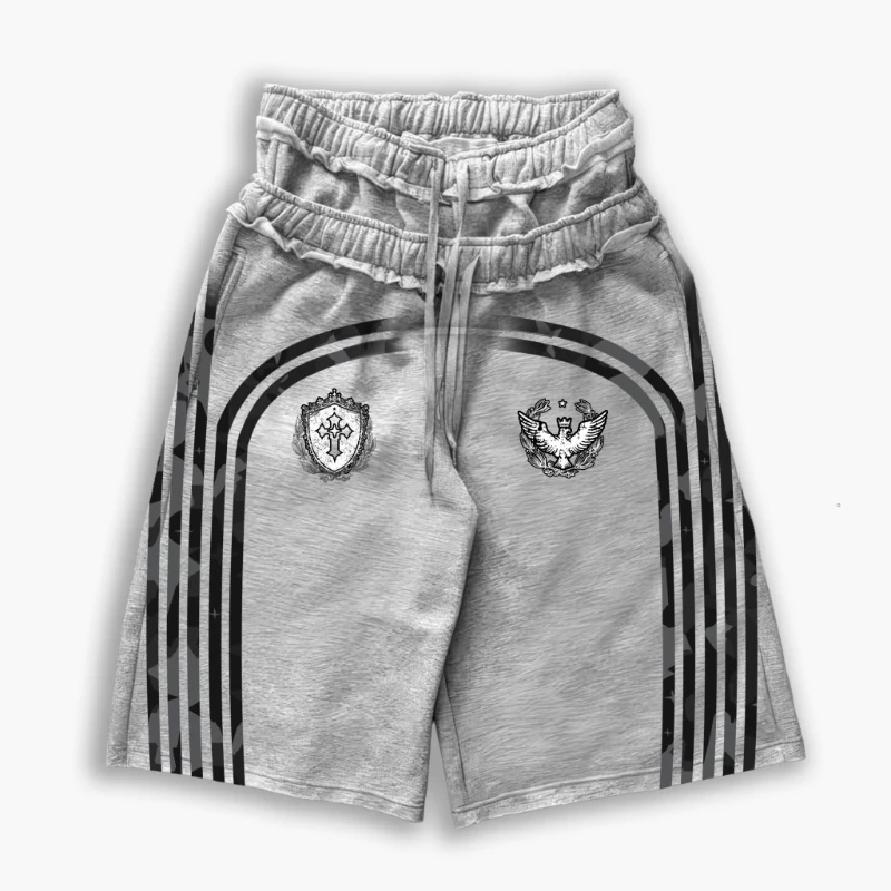 Y2K Hip Hop Loose Double Waist Shorts Unisex Summer Design Multi-Functional Comfortable Fit for Men And Women 4