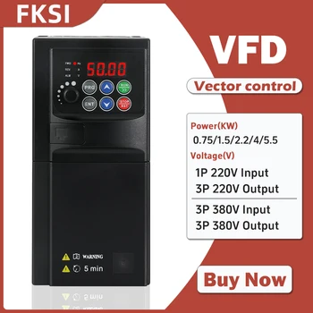 1.5/2.2/3.7/5.5/7.5KW VFD frequency converter 380V Inverter Variable Frequency Drive for 3phase motor speed control