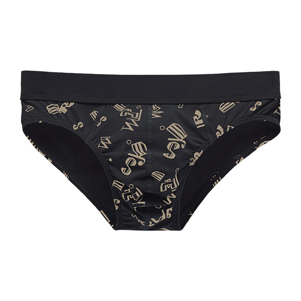

Men Cotton Skin-friendly Comfortable Briefs Printed 3D Pouch Sexy Panties Breathable Sweat Underpants Soft Lingerie Underwear