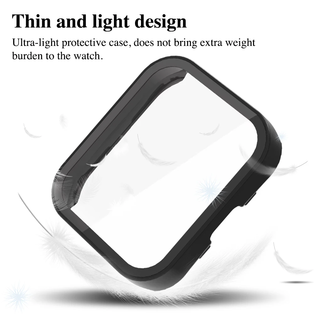 Tempered Glass + PC Cover for Amazfit Bip 5 Full Coverage Protective Bumper Case for Amazfit Bip5 Screen Protector Accessories