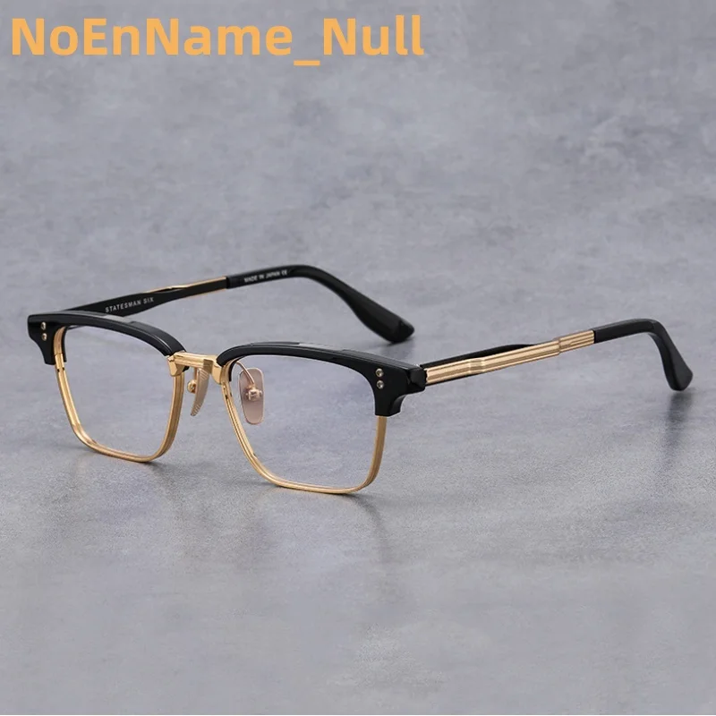 Top quality Men's and women's pure titanium frames dtx132 eyebrow frame square commercial acetate myopic anti-blue frames