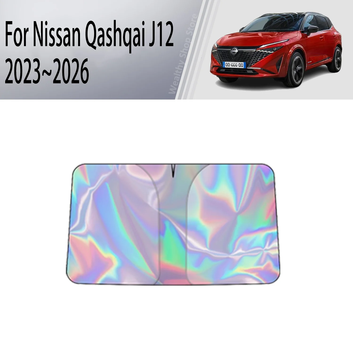 Car Sun Visor Nissan Qashqai J12 ~ MK3 Auto Front Windshield Sunshade Heat Insulation Summer Accessories