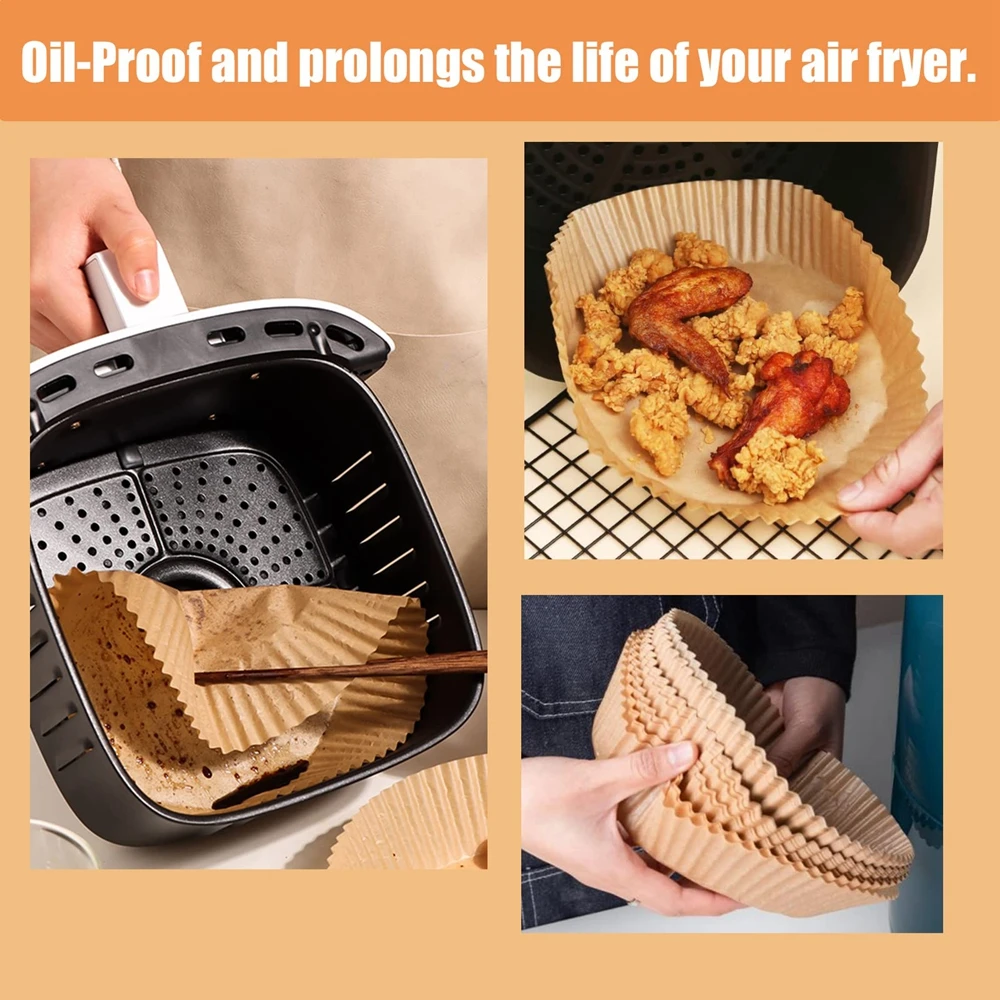 Air Fryer Disposable Paper Liner Oil-proof Baking Paper for Manga Grill  Baking Molds For Ninja Grill Paper Air Fryer Accessories - AliExpress