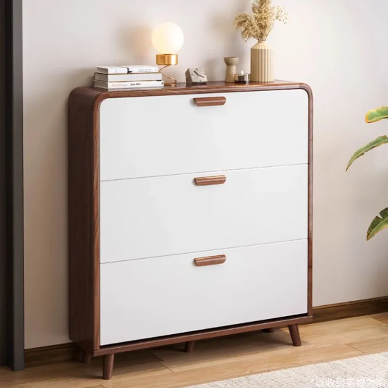 

Ultra Thin Nordic Shoe Racks Cabinet White Assembled Wooden Storage Shoe Cabinet Living Room Women Schuhschrank Home Furnitures
