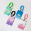 Text elastic rope card set love 3-inch small card hard card set student pendant transparent card brick 5