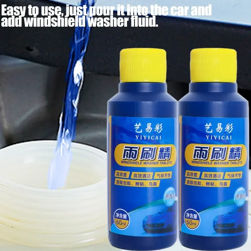 Concentrated Fragrant Windshield Cleaner – 60ml Dirt-Removing Glass Formula