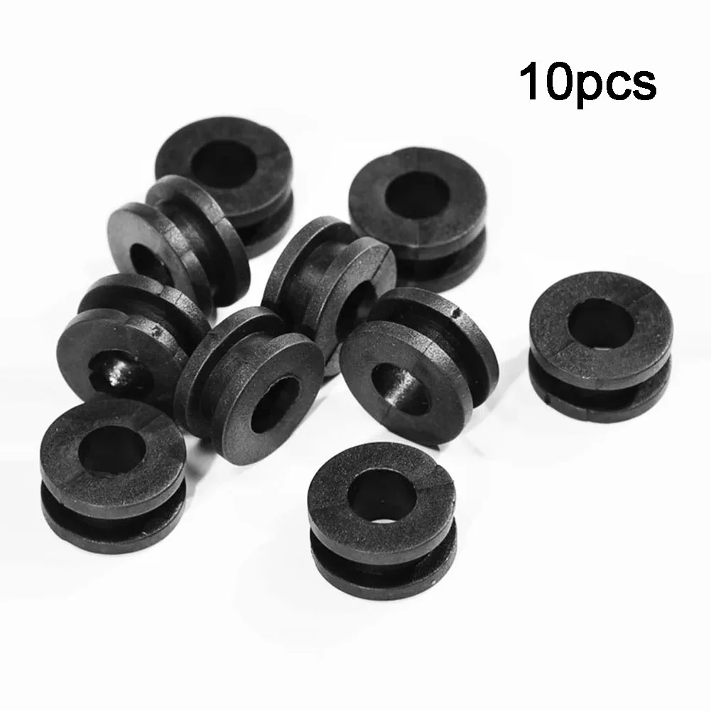 Gommini Occhielli con Rondelle Kit 10 x 5 x 7mm Lega Gommino Nero 200