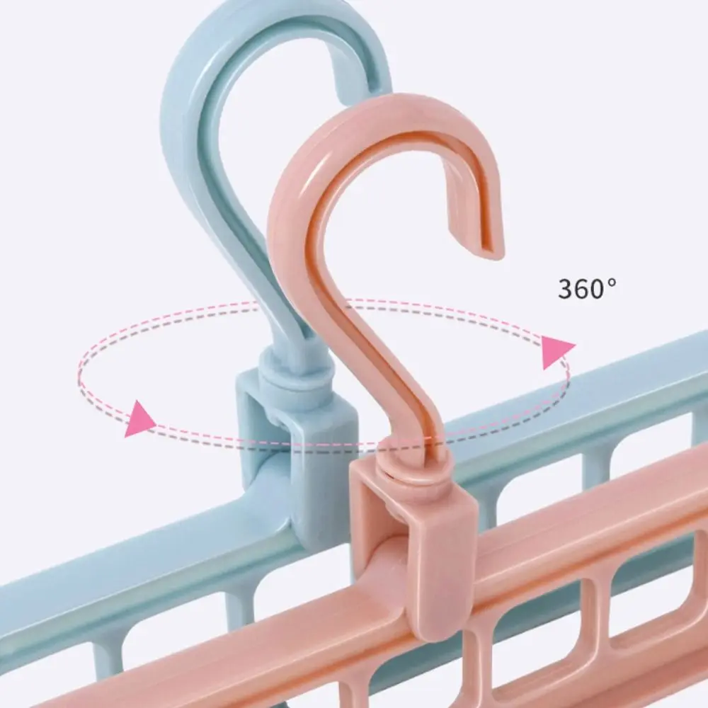 Appendiabiti Pieghevole Salvaspazio a 9 Fori con Rotazione a 360 Gradi - immagine 2