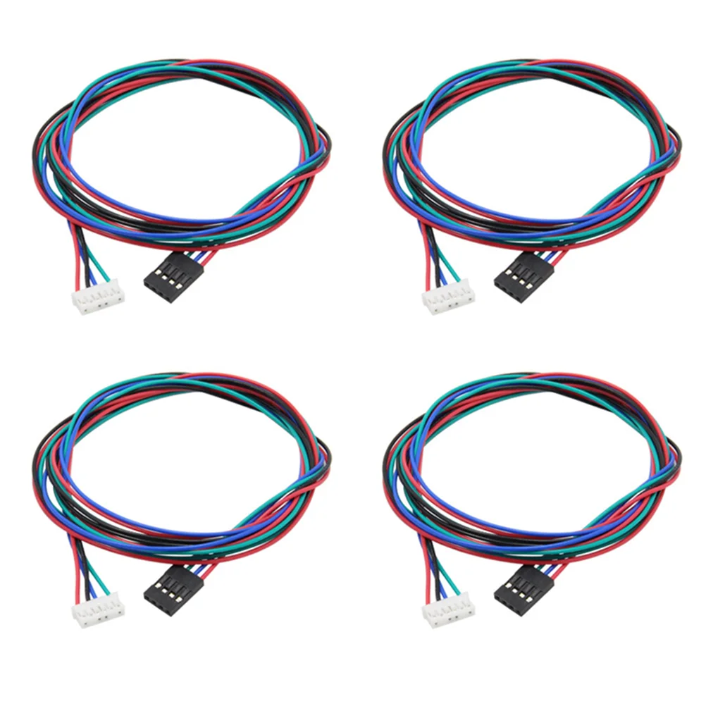 

4 Pcs Bipolar Stepper Motor Cables 100 cm Long for 17 used in Reprap 3D Printers CNC Machines