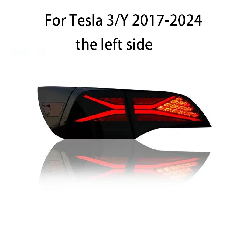 Taillights For 2017 18 19 20 21 2022 Tesla Model 3 and Model Y RGB Car Start Up