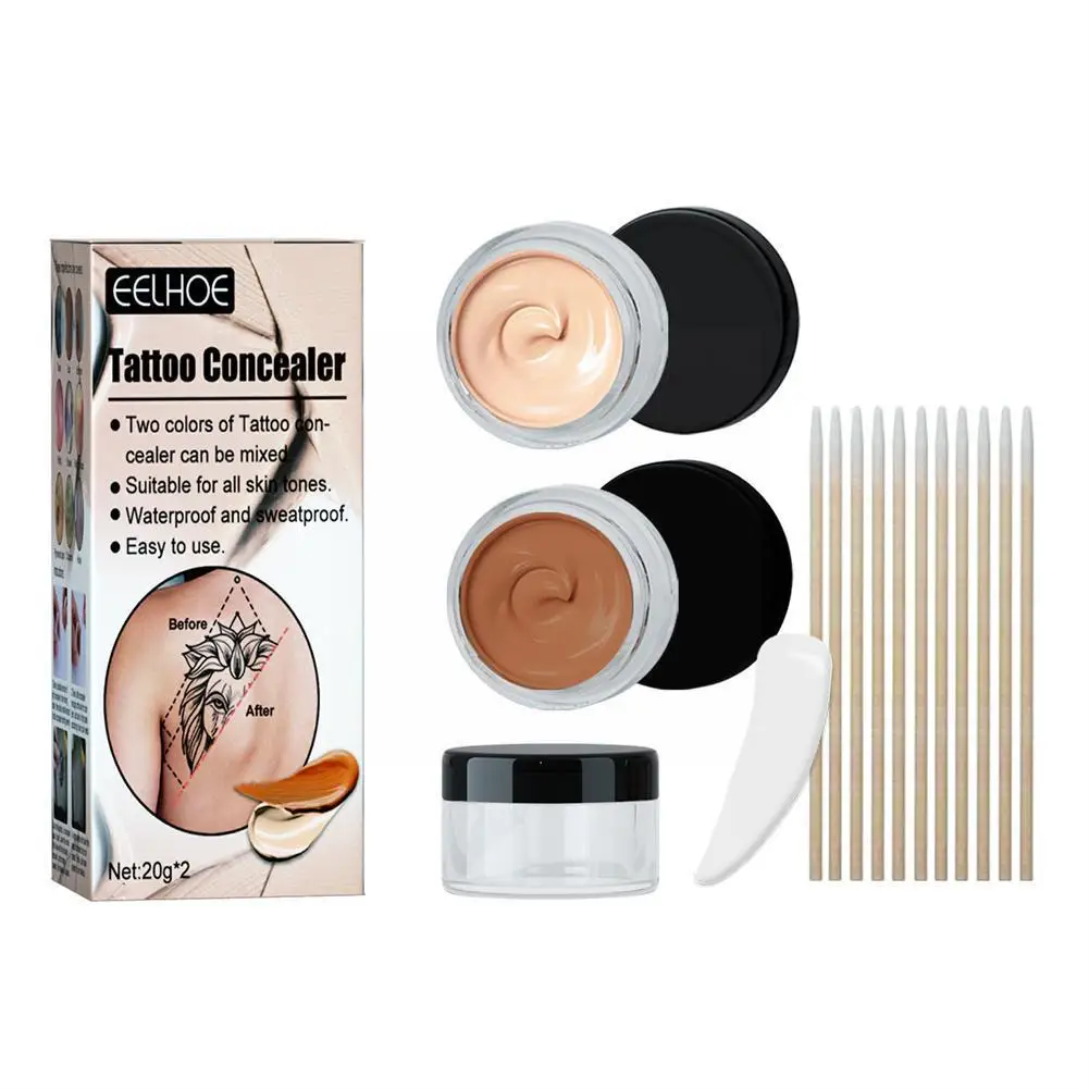 Tattoo Concealer Waterproof Skin Acne Marks Freckles Scars Cover