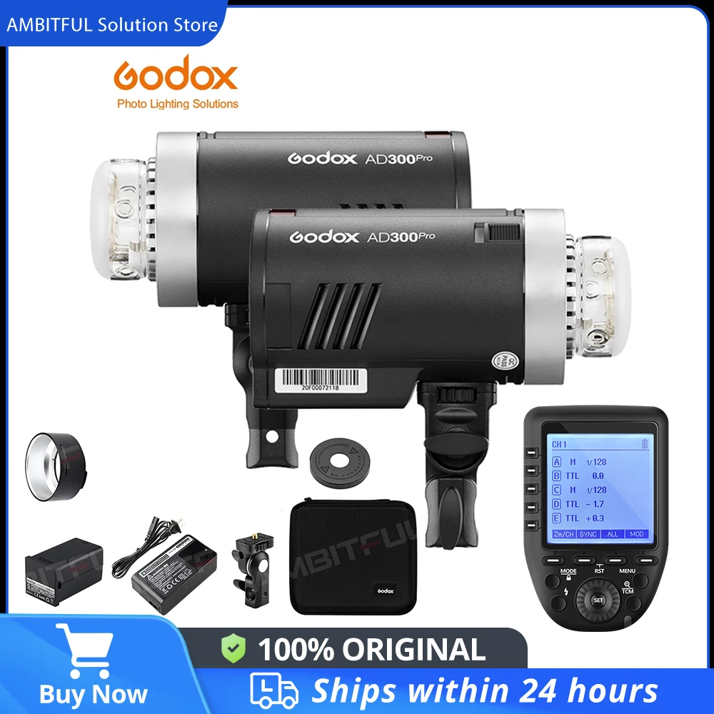 Godox Camera Flash 300Ws For Canon Nikon