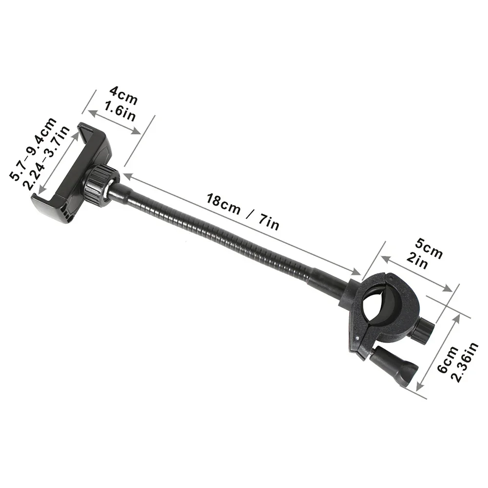 마이크 스탠드 폰 홀더 구즈넥 폴 플렉시블 폰 거치대 조절 가능한 마이크 스탠드 홀더 마이크/스마트폰용