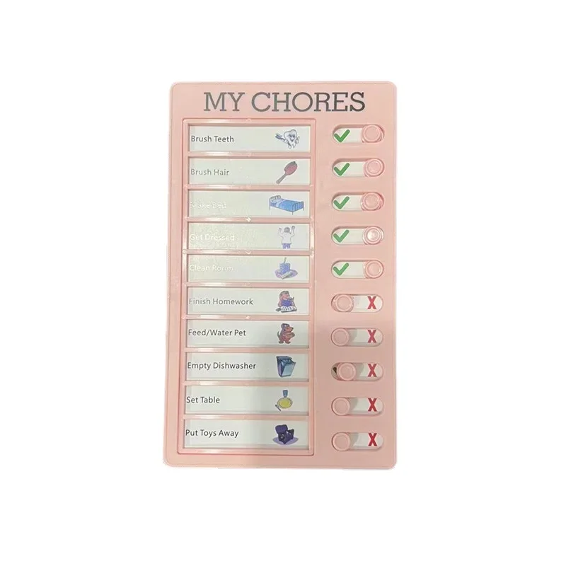 Note Card Device Schedule Organization Note Card Punch Card Device For Notes Daily Task Planning Portable Memo Checklist Elderly Child Note Board