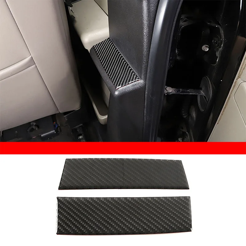

Для Hummer H2 2003-2007 мягкое углеродное волокно автомобиль B-pillar декоративная наклейка защита интерьера аксессуары