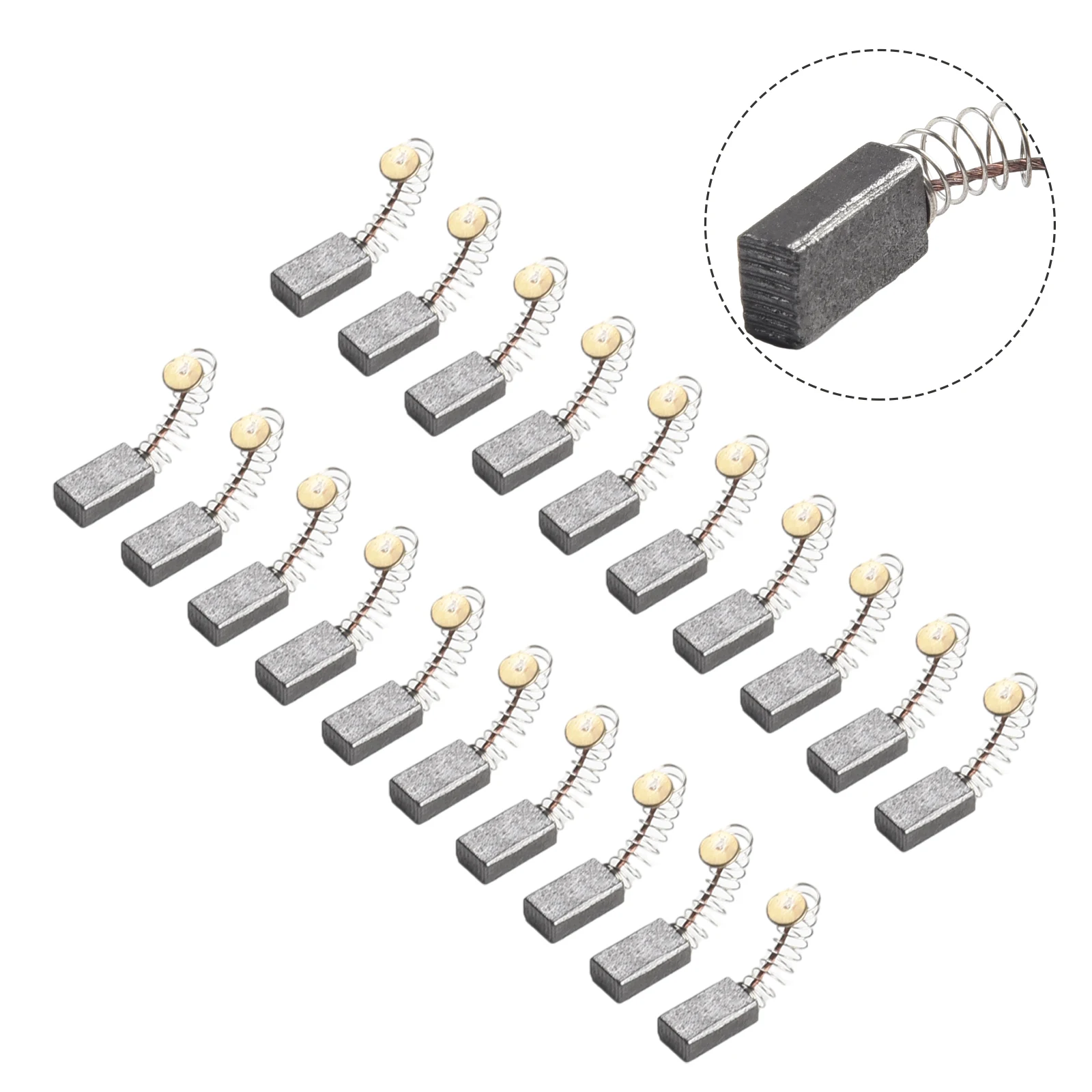20pcs Electric Drill Motor Carbon Brush Replacement Part For Bo-Sch Angle Grinder 5x8x15mm Power Tool Accessories