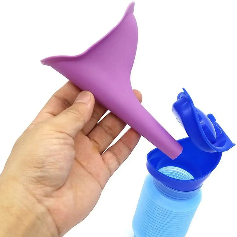 1set Urinal Car Urinal Bucket Outdoor Standing Urine Emergency Travel Portable Reusable Shrinkable Camping Toilet Urine Leak Baby & Maternity