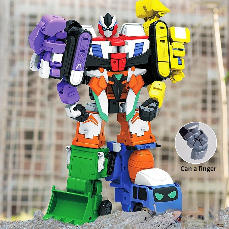 COOL Robot Toy Six In One Engineering Car Action Figure Boy
