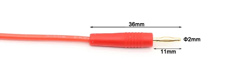 TL040 1.0미터 고품질 18AWG 유연한 실리콘 와이어 2mm 바나나 플러그 패치 코드 테스트 리드