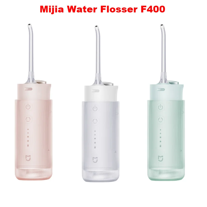 MIJIA Electric Oral Irrigator F400 Portable Water Flosser 200ML 4-Mode Tooth Pick Cleaner Waterpulse oral irrigator dental cleaner water flosser