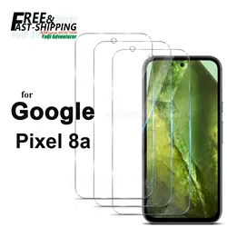 Premium Tempered Glass Screen Protector - HD Crystal Clarity, 9H Hardness, Anti - Scratch, Case - Friendly - 2 pcs (For Google Pixel 8a)