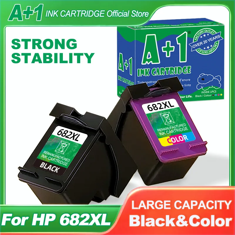 Remanufactured Compatible for HP 682 682XL Ink Cartridges For HP DeskJet Ink Advantage 4178 , 2778 , 2776 All-in-One Printer