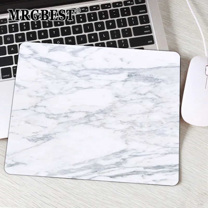 

Mouse Pad Small Marble Rubber Mat Game Mats Simple Texture Office Accessories Pad for Mouse and Keyboard Gaming Laptop Play Mat