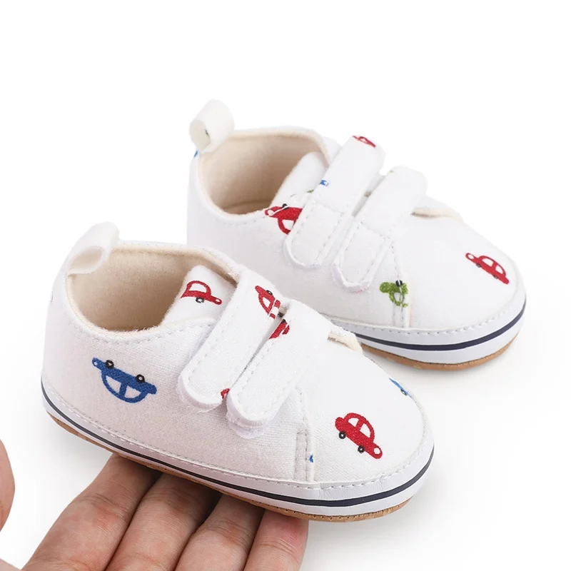 

Baby Shoes Newborn Boys Sneaker Infant Girls Simple Cartoon Print First Walkers Kids Toddlers Soft Soles Sneakers 0-18M