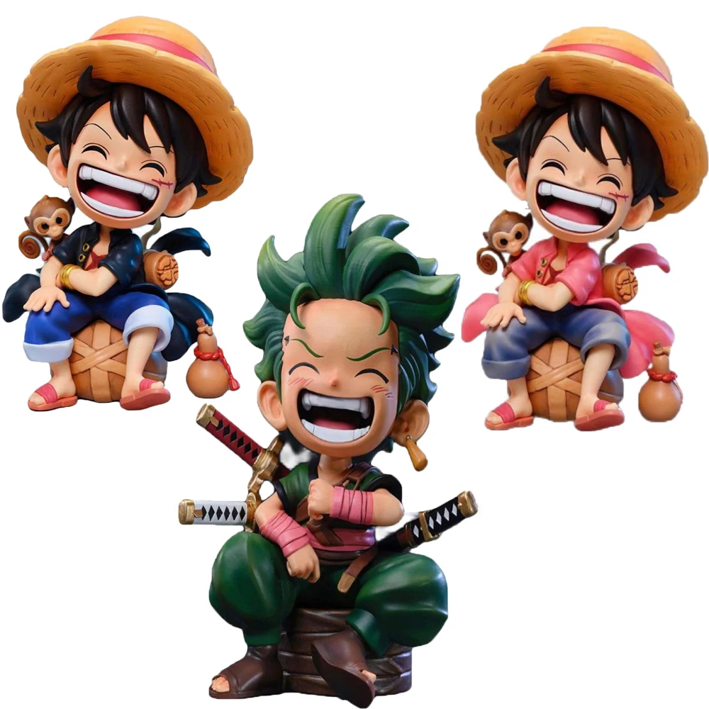 

One Piece Anime Figures Monkey D Luffy Roronoa Zoro Three-Sword Stream Action Statue Pvc Collection Model Boy Birthday Gifts