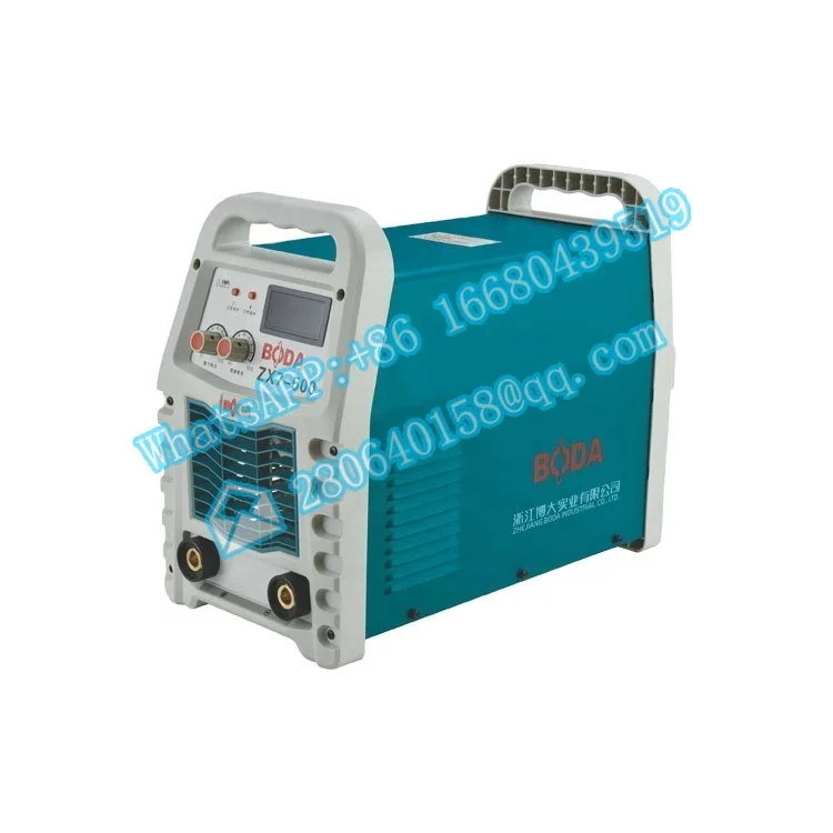 Boda zx7-500 high quality 380v welding machine inverter dc arc manual welder 2in1 mig mma welders carbon dioxide gases shielded and manual welding multipurpose igbt direct current inverter welders built in wire feeding mechanism