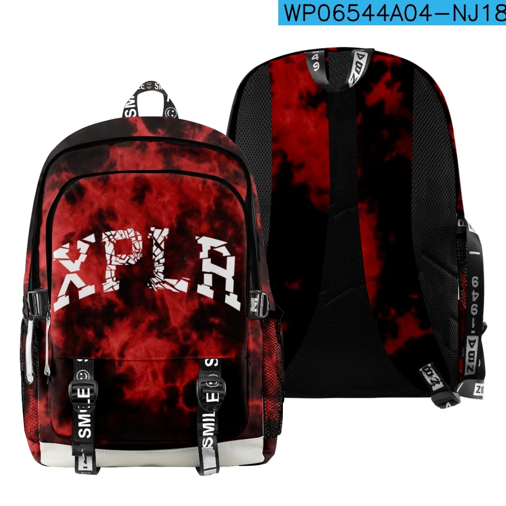 Sam and Colby-XPLR Shatter Red Tie Dye School Bag for Students, Men and Women, XPLR Travel Bag, New 3