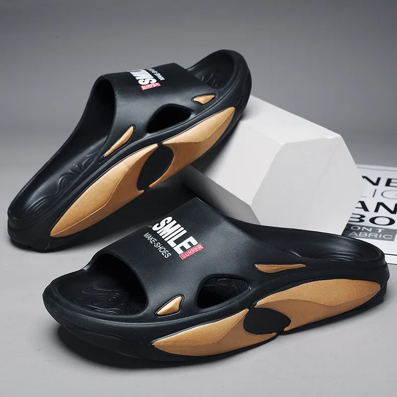 

Men's Slippers Summer Super Soft Super Fire Non-slip Sandal Beach Slippers Wear-resistant Trendy Fashion All-match Comfort Main