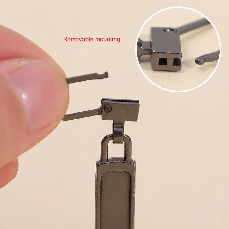 Zipper Pullers Zipper Heads 10/1Pcs Detachable Metal Zipper Puller Universal Replacement Tab