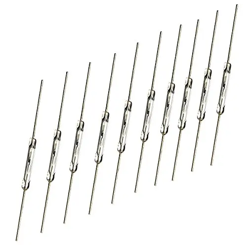 Magnetic Switch 10pcs N/O Reed switch 2 * 14mm Normally Open Magnetic Induction switch For Arduino