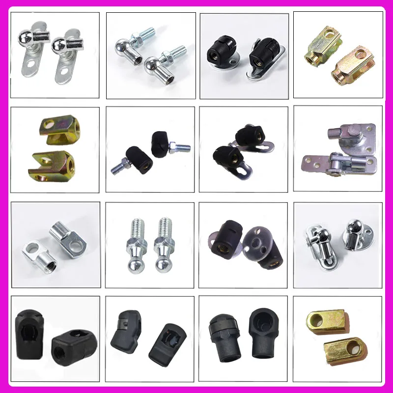 Conector Universal Strut Joint Rosca Fêmea e Macho Car Gás Spring End Fitting Connectors Replacement Fixo Pcs m6 m8
