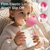 10oz Clamshell Baby Feeding Bottle Silicone Straw Spill-Proof Leak-Resistant Toddler Training Drinking Water Sippy Cup 3