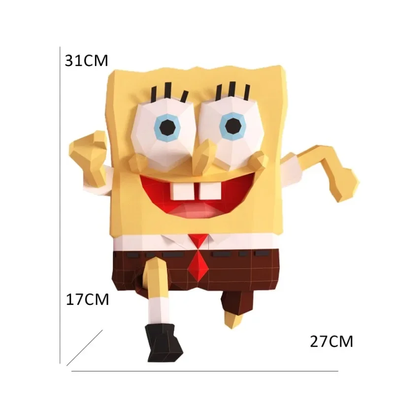 SpongeBob DIY 3D Paper Model Patrick Star Cartoon Kids Puzzle Toys