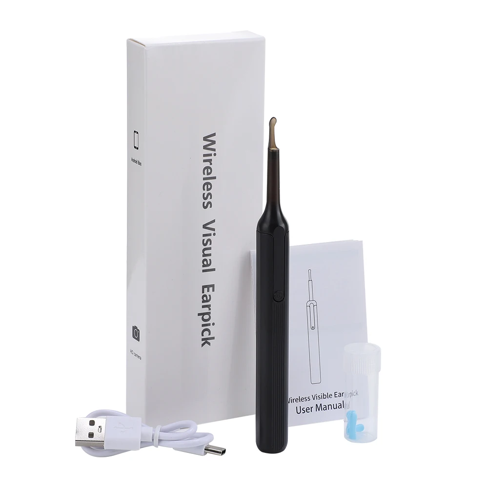 30W High-definition Smart Visual Ear Cleaner Wireless Earwax Cleaner 6 LED 3.0mm Ear Wax Removal Tool Smart Ear Cleaning Spoon