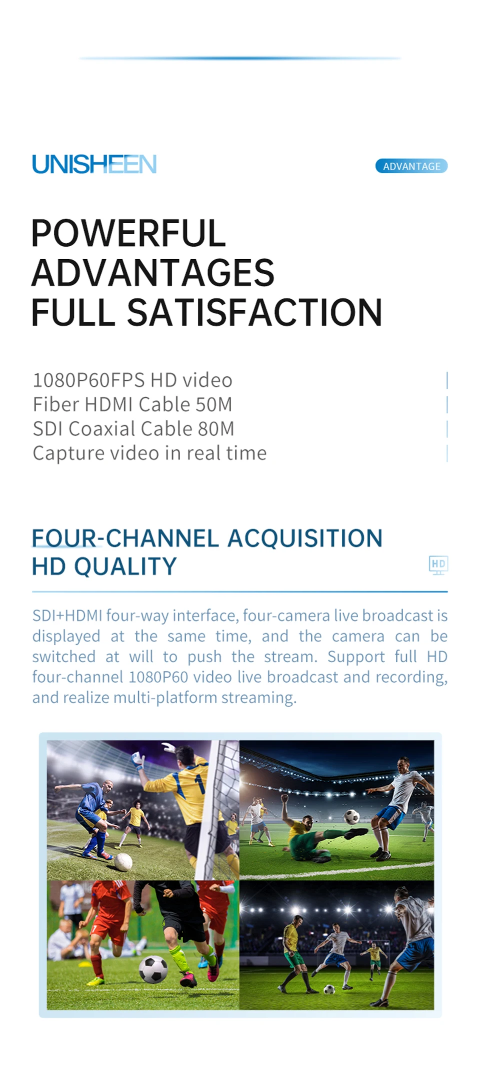 Zoom 1080p OBS Vmix Wirecast Streaming 4 Channel HDMI SDI Broadcast PCI Express