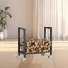 Firewood Rack Firewood Holder Multifunctional Portable Stable Fireplace Log Grate with Wheels for Outdoor Activities Backyard 3