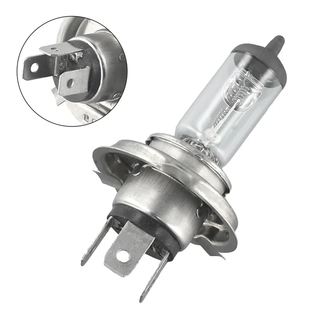 H4 24V Car Headlights Halogen Lamp 100W 3200K Yellow Light Standard Lamp Car Halogen Bulb Quartz Textures Waterproofs Car Lights 4