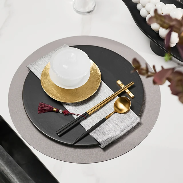 New Chinese Style Black Gold Dinner Plate Chopsticks Tableware Decoration 1