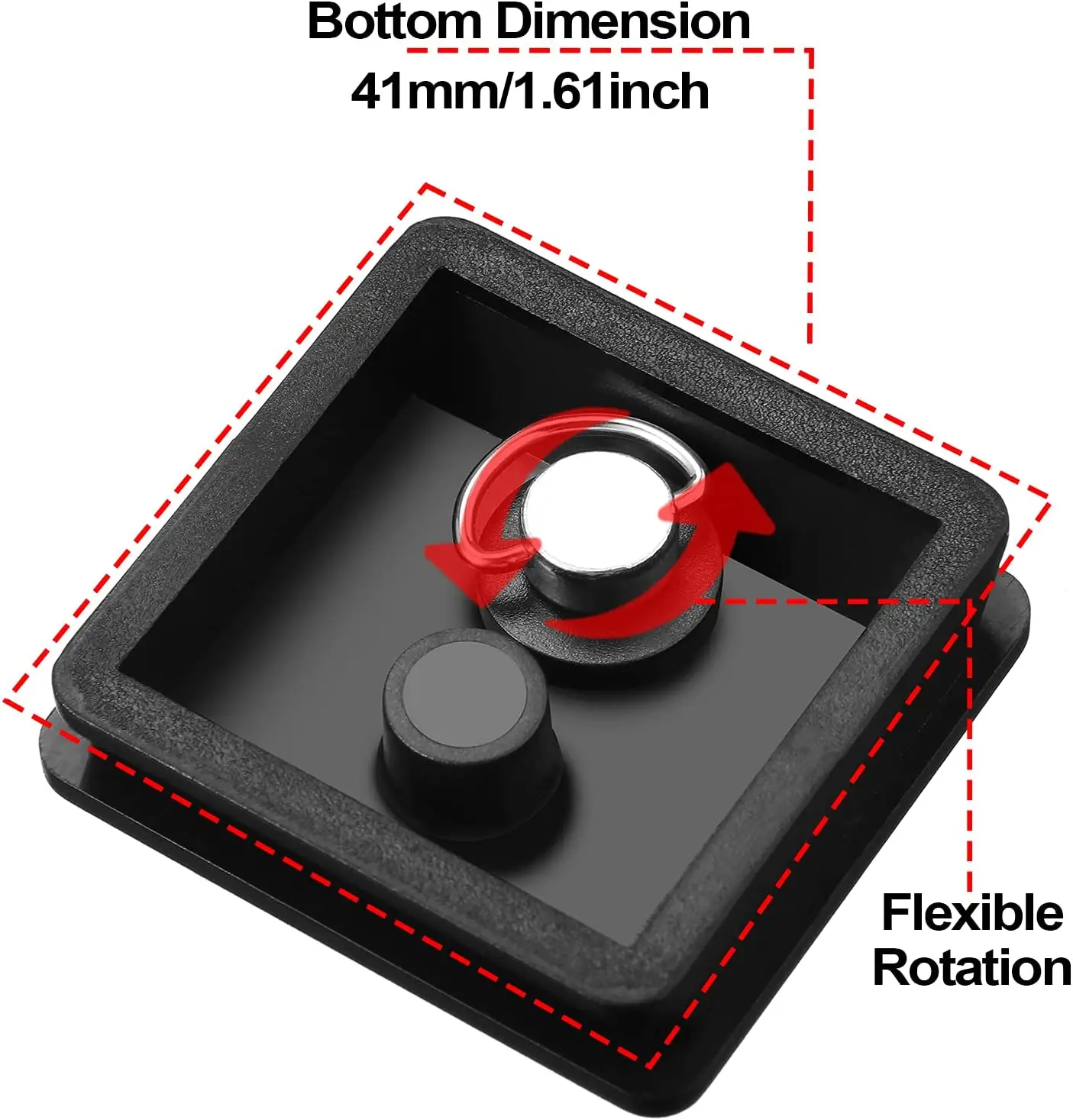 Pieces 41 mm QR Release Plate Camera Tripod Ball Head Quick