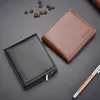Men's Wallet Business Casual Credit Card Holder Zipper Short Coin Wallet 1